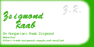 zsigmond raab business card